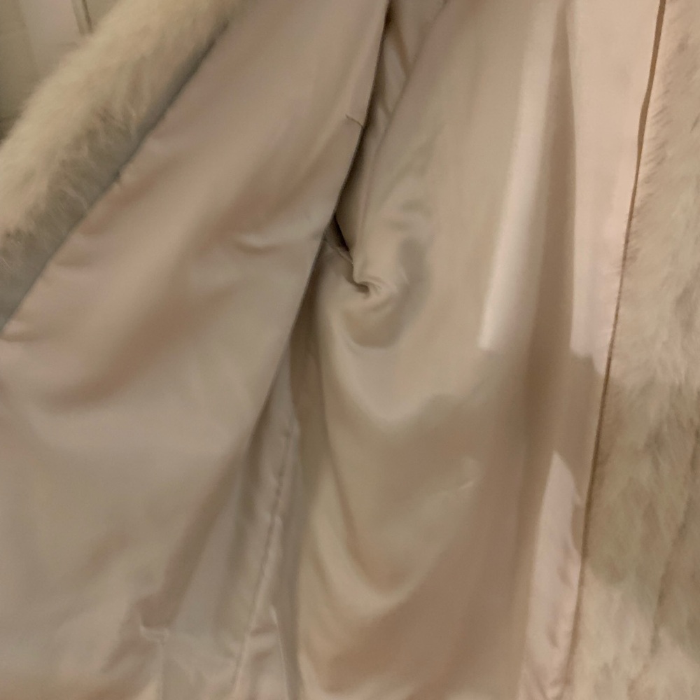 White Rabbit Fur Coat - Picture 2 of 4